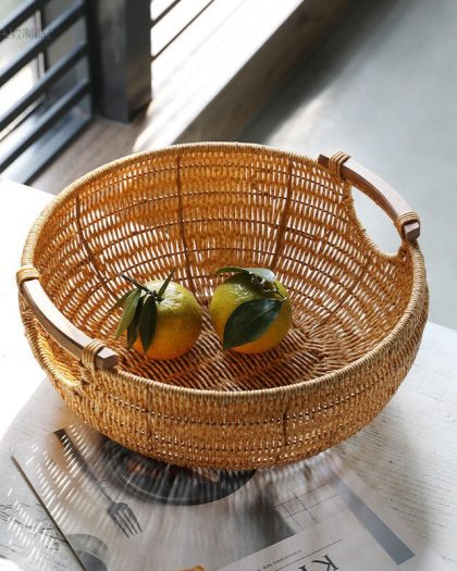 Creative Vine-Weaving Fruit Storage Basket