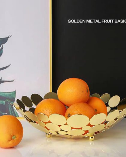 Simple Modern Metal Fruit Basket Creative Vegetable Tray